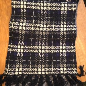 Brooks Brothers Navy, Blue, and White Scarf